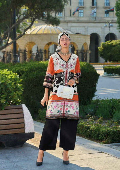 Designer Black Print Cotton Suit(Nabiya 3 pcs Set, trendy ethnic wear)